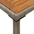 Table de jardin avec dessus en bois d'acacia gris 115x54x74 cm