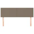 Têtes de lit 2 pcs Taupe 72x5x78/88 cm Tissu