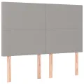 cadre de lit avec matelas Gris clair 140x200cm Tissu