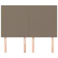 Têtes de lit 4 pcs Taupe 72x5x78/88 cm Tissu