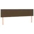 cadre de lit matelas et LED Marron foncé 200x200 cm