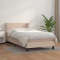 cadre de lit avec matelas Cappuccino 80x200 cm