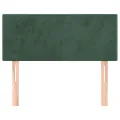 Tête de lit Vert foncé 100x5x78/88 cm Velours