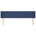 Tête de lit avec oreilles Bleu 203x16x78/88 cm Tissu
