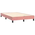 cadre de lit avec matelas LED Rose 120x200cm Velours