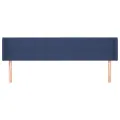 Tête de lit avec oreilles Bleu 183x16x78/88 cm Tissu