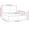 cadre de lit avec matelas Blanc 160x200cm Similicuir