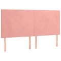 cadre de lit et matelas LED Rose 160x200 cm Velours