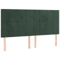cadre de lit et matelas Vert foncé 180x200cm Velours