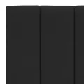 Cadre de lit avec lumières LED noir 120x200 cm velours