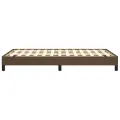 Cadre de lit marron foncé 120x190 cm tissu
