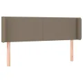 Tête de lit avec oreilles Taupe 147x16x78/88 cm Tissu