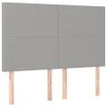 cadre de lit avec matelas Gris clair 140x200cm Tissu