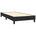 cadre de lit avec matelas LED Noir 80x200cm Velours