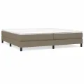 cadre de lit Taupe 200x200 cm Tissu