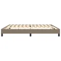 cadre de lit Taupe 200x200 cm Tissu