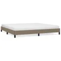 Cadre de lit Taupe 200x200 cm Tissu