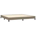 Cadre de lit Taupe 200x200 cm Tissu