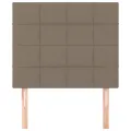 Têtes de lit 2 pcs Taupe 100x5x78/88 cm Tissu
