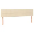 Têtes de lit 2 pcs Crème 90x5x78/88 cm Tissu
