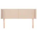 Tête de lit avec oreilles Cappuccino 147x16x78/88 cm Similicuir