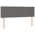 Têtes de lit 2 pcs Gris 72x5x78/88 cm Similicuir