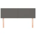 Têtes de lit 2 pcs Gris 72x5x78/88 cm Similicuir