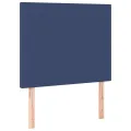 Têtes de lit 2 pcs Bleu 100x5x78/88 cm Tissu