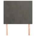 Têtes de lit 2 pcs Gris foncé 80x5x78/88 cm Velours