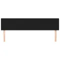 Têtes de lit 2 pcs Noir 80x5x78/88 cm Tissu