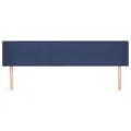Tête de lit avec oreilles Bleu 203x16x78/88 cm Tissu