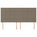 Têtes de lit 4 pcs Taupe 100x5x78/88 cm Tissu