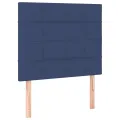 Tête de lit à LED Bleu 90x5x118/128 cm Tissu
