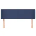 Tête de lit avec oreilles Bleu 147x16x78/88 cm Tissu