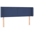 Tête de lit à LED Bleu 147x16x78/88 cm Tissu