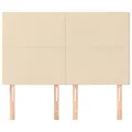 Têtes de lit 4 pcs Crème 72x5x78/88 cm Tissu
