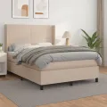 cadre de lit avec matelas Cappuccino 140x190 cm
