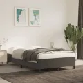 Cadre de lit gris foncé 120x190 cm velours
