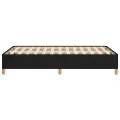 Cadre de lit noir 120x190 cm tissu