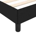 Cadre de lit noir 120x190 cm tissu