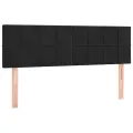 cadre de lit avec matelas Noir 140x200 cm Velours