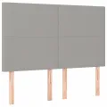 cadre de lit avec matelas Gris clair 140x190cm Tissu