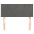 Tête de lit Gris foncé 90x5x78/88 cm Velours