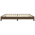 Cadre de lit Marron foncé 200x200 cm Tissu
