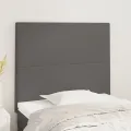 Têtes de lit 2 pcs Gris 100x5x78/88 cm Similicuir