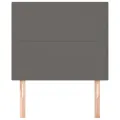 Têtes de lit 2 pcs Gris 100x5x78/88 cm Similicuir