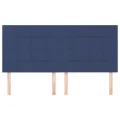 Têtes de lit 4 pcs Bleu 100x5x78/88 cm Tissu