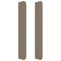 Tête de lit avec oreilles Taupe 103x16x118/128 cm Tissu