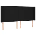 cadre de lit avec matelas Noir 160x200 cm Tissu