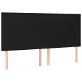 cadre de lit et matelas et LED Noir 160x200 cm Tissu
